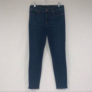 J.Crew 9" High-rise Toothpick Jean in Point Lake Wash